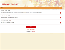 Tablet Screenshot of hideawayarchery.com